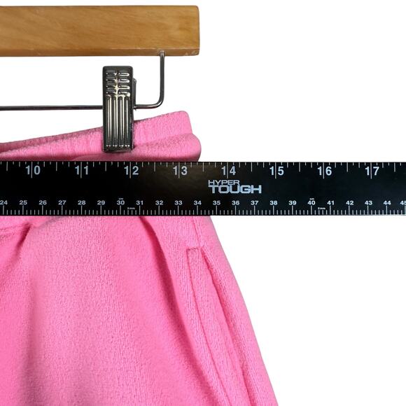 Dudley Stephens Scallop Fleece Shorts | Hot Pink Lounge Casual | Women’s XS - Picture 7 of 8